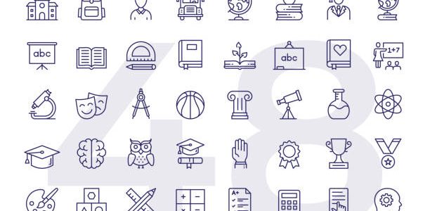 education line icons